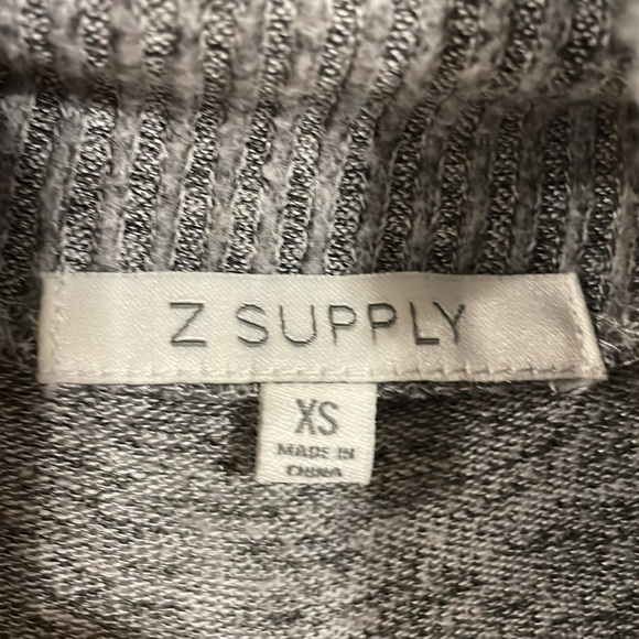 Z Supply Women Sweater XS Grey Cowl Neck Longline Classic Contemporary Preppy - Picture 9 of 14
